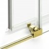 NEW TRENDY Kabina prysznicowa przyścienna PRIME LIGHT GOLD 120x90x200 K-1110/K-1138
